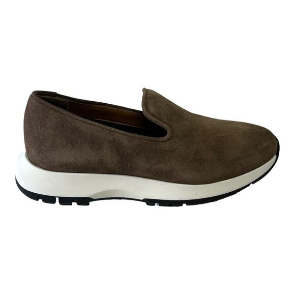AQUATALIA Taupe Suede Leather Weatherproof Casual Slip On Shoe NEW WITH BOX SZ 5 - Picture 4 of 16